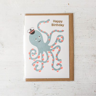 Happy Birthday Octopus Card