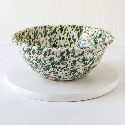 Splatter Enamel Small Serving Bowl