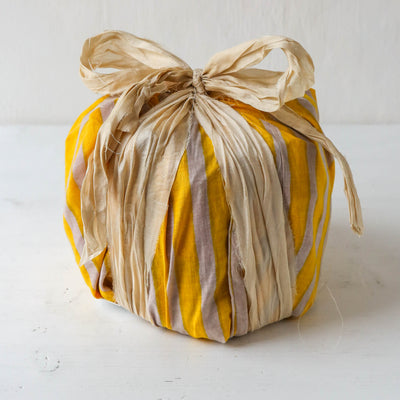 Traditional Italian Panettone in a Fabric Bag