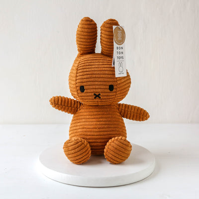 Miffy Corduroy Plush - Cinnamon