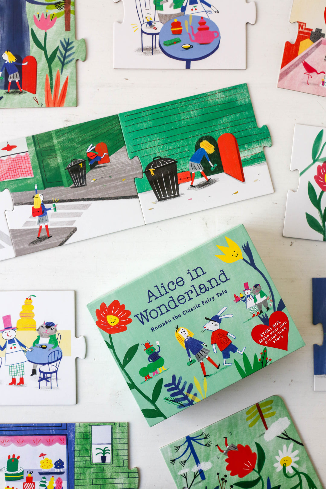 Alice In Wonderland Story Box – Crea La Tua Storia Lunga 2,4 Metri, Gioco Creativo Per Bambini - 2
