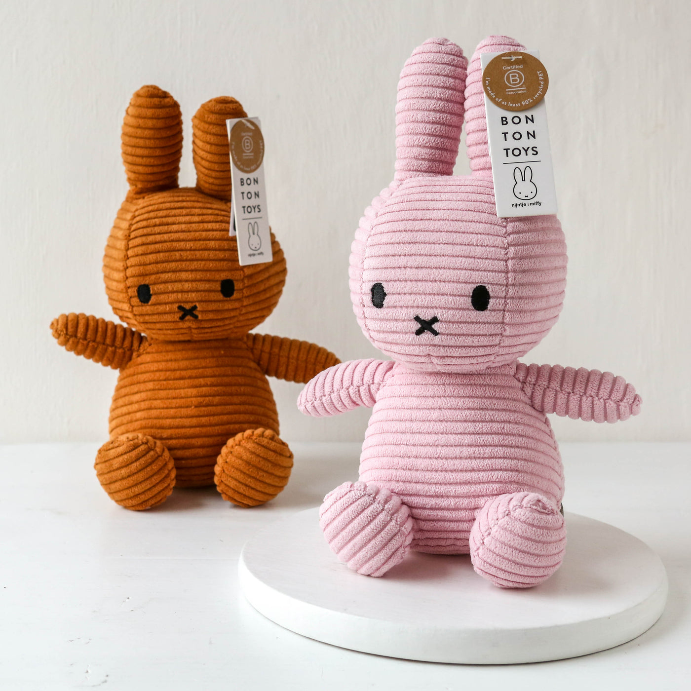 Miffy Corduroy Plush - Cinnamon