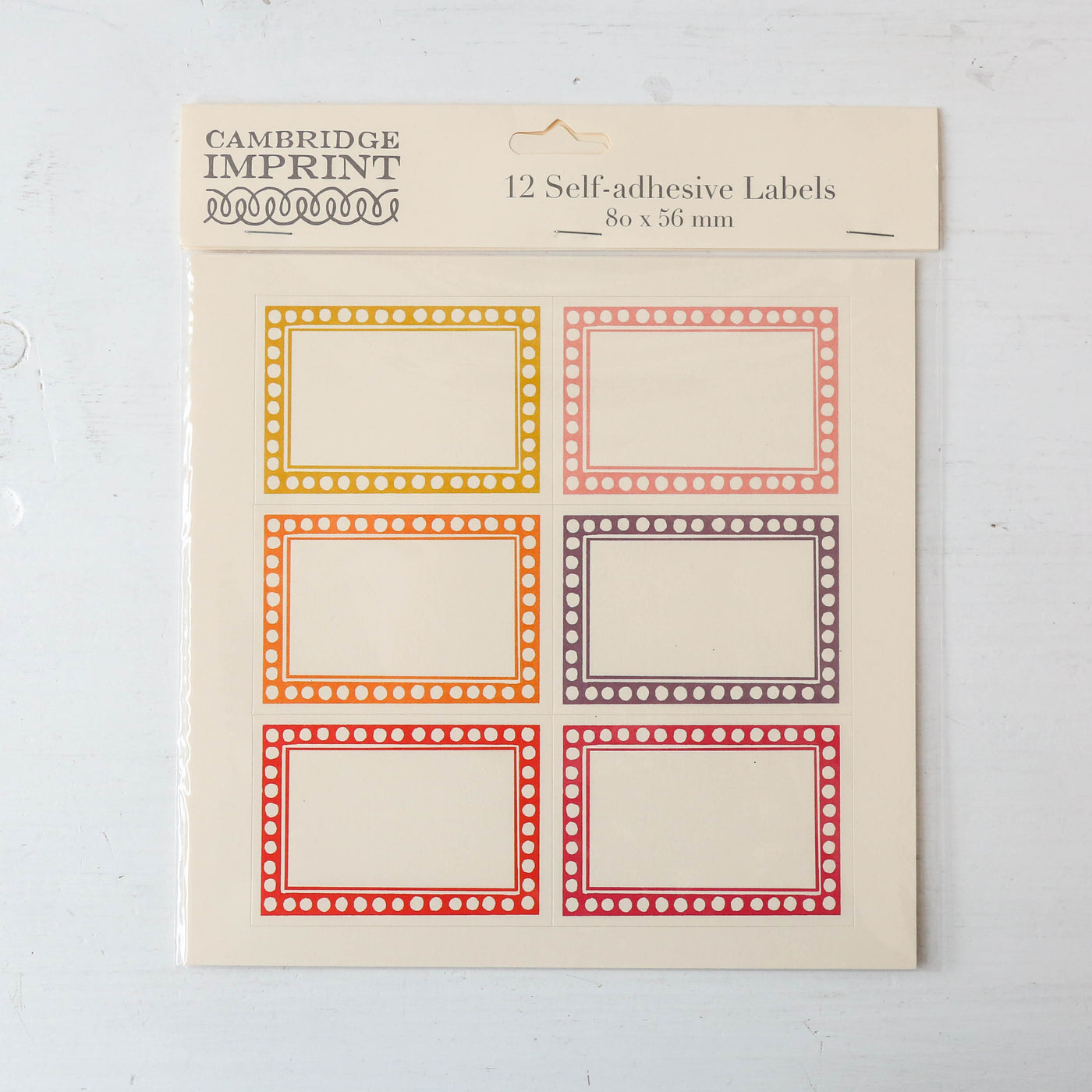 Pack of 12 Large Labels in Assorted Colours – Berylune