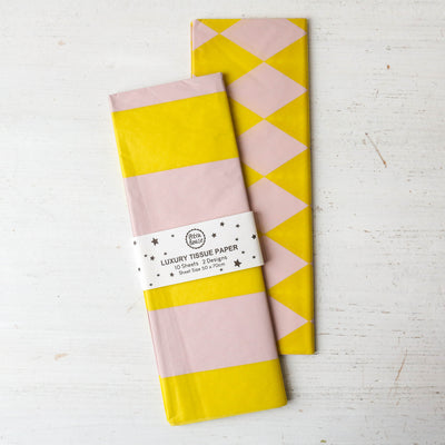 Luxury Patterned Tissue Paper - 10 Sheets