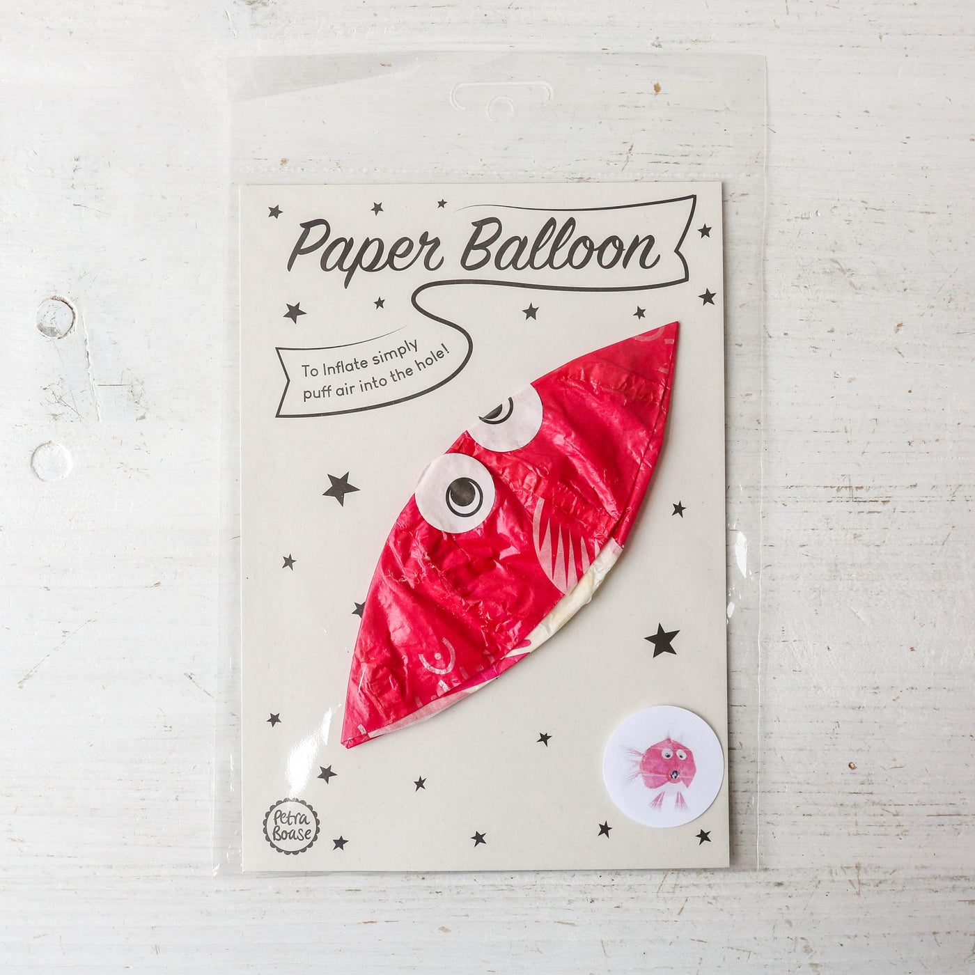 Pink Fish Japanese Paper Balloon