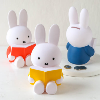 Miffy with Book Money Box - Red
