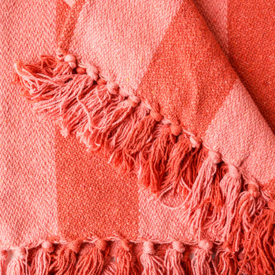 Frello Recycled Cotton Throw - Orange