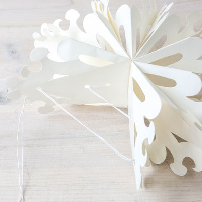 23cm Paper Snowflake Decoration - Heart