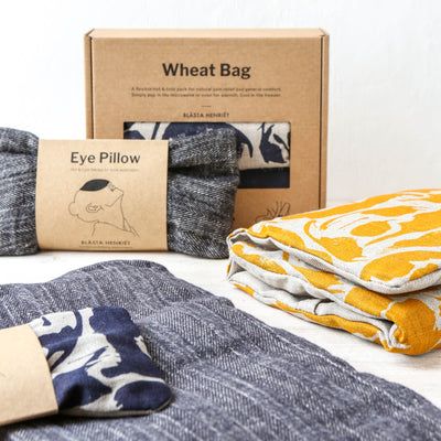 Linen Hot and Cold Eye Pillow - Navy