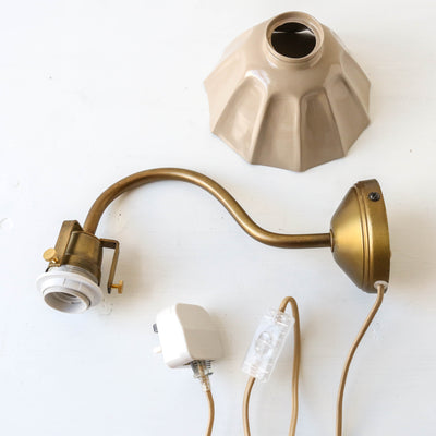 Fluted Metal Wall Lamp 'Margareta'