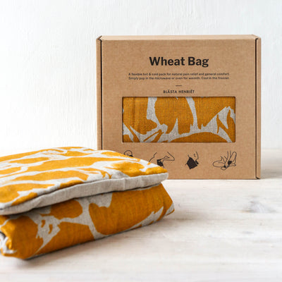Linen Hot and Cold Wheat Bag - Mustard