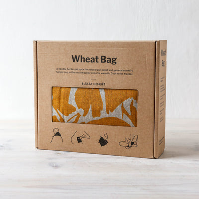 Linen Hot and Cold Wheat Bag - Mustard