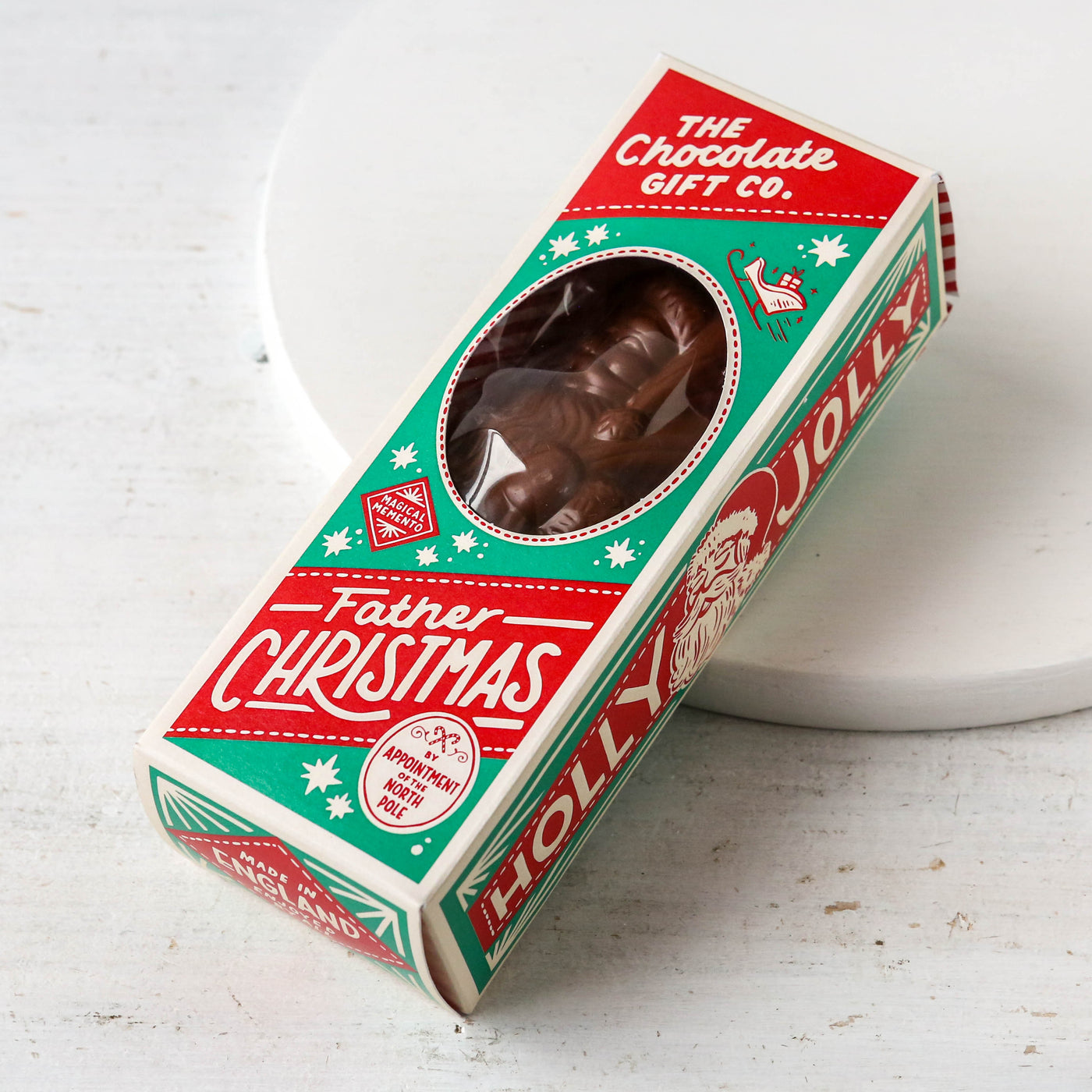 SALE Retro Father Christmas Figure - Milk Chocolate