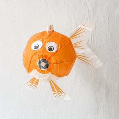 Orange Fish Japanese Paper Balloon