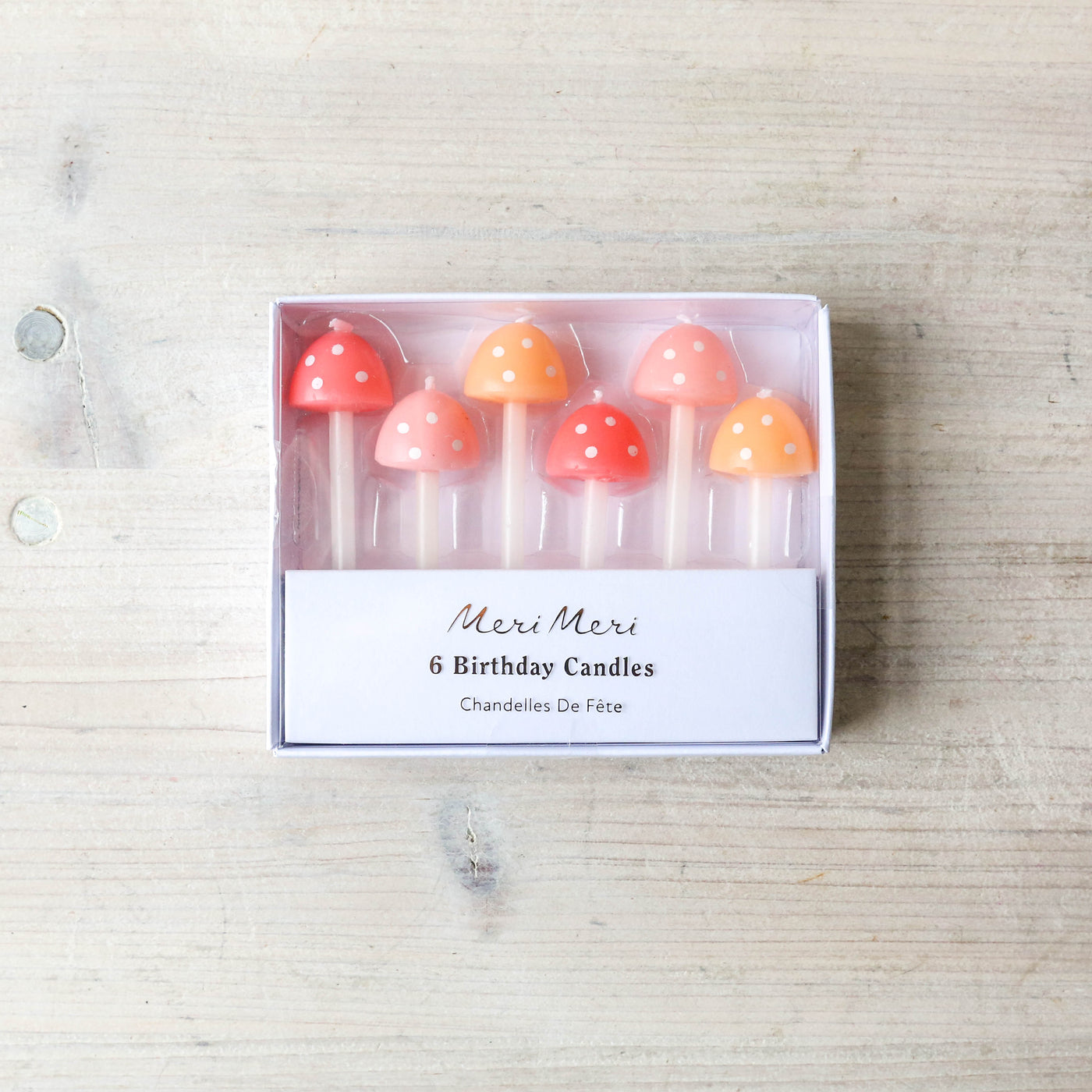 Mushroom Birthday Candles