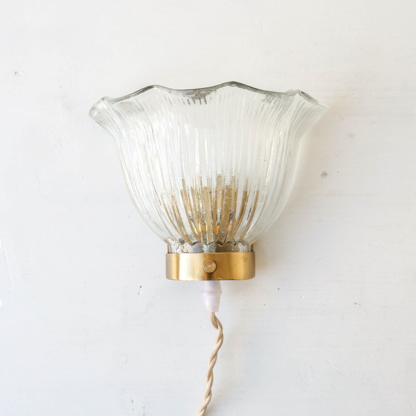 Wavy Glass Wall Lamp 'Greta'