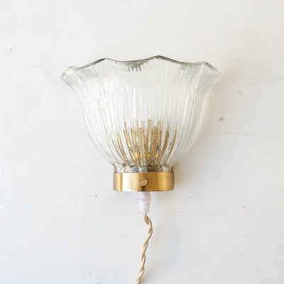 Wavy Glass Wall Lamp 'Greta'