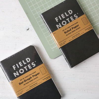 Field Notes 3-Pack - Pitch Black