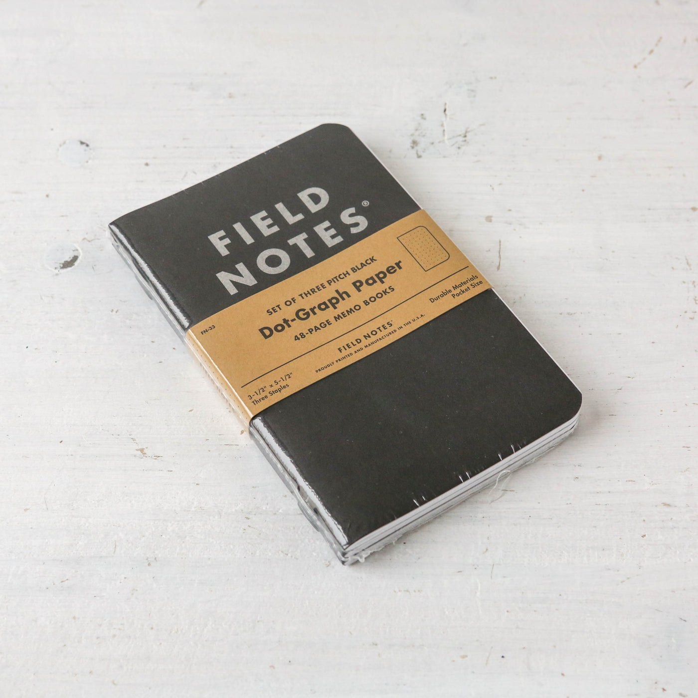 Field Notes 3-Pack - Pitch Black