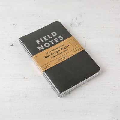 Field Notes 3-Pack - Pitch Black
