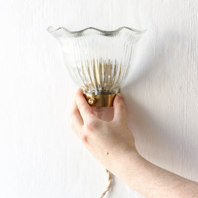 Wavy Glass Wall Lamp 'Greta'