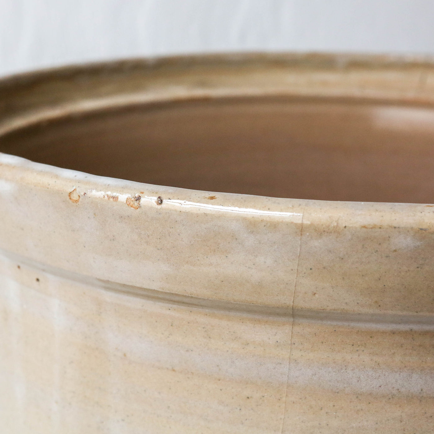 Giant Lidded Crock Jar LOCAL PICK UP ONLY