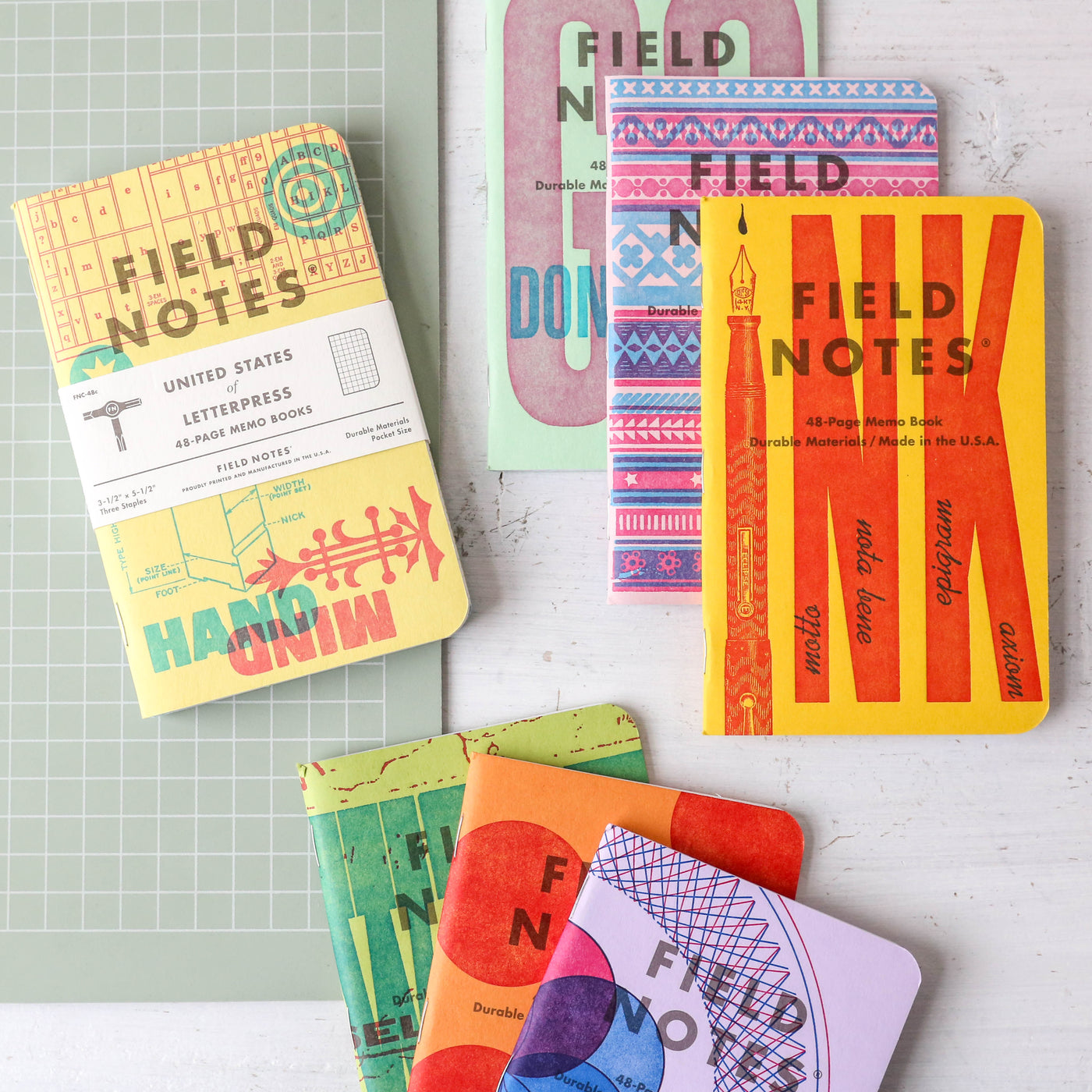 Field Notes 3-Pack - United States of Letterpress