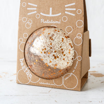 Small 'Balloon' Ball - Copper Glitter Bubble