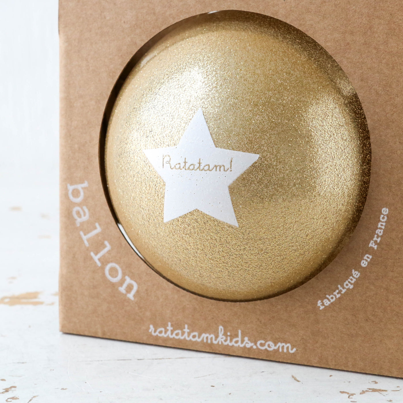 Medium 'Balloon' Ball - Gold Glitter