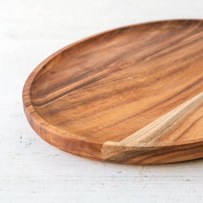 Oval Acacia Wood Tray