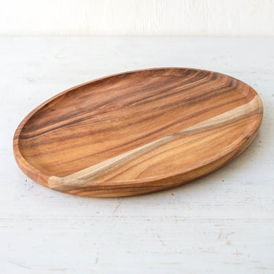 Oval Acacia Wood Tray