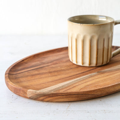 Oval Acacia Wood Tray