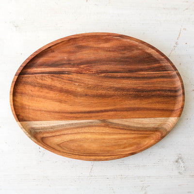 Oval Acacia Wood Tray