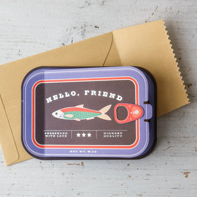 Sardine Friends Pop-Up Card