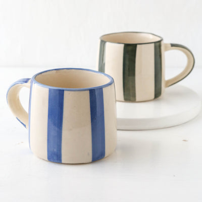 Washed Stripe Koko Mug - Forest