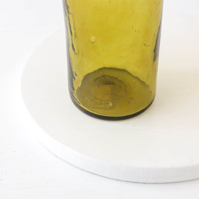 Olive Hand Blown Drinking Glass
