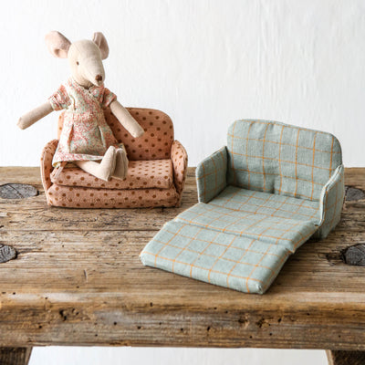 Maileg Mouse Sofa Bed - Checker Design