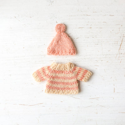 Knitted Sweater & Hat - Big Sister Mouse Clothes