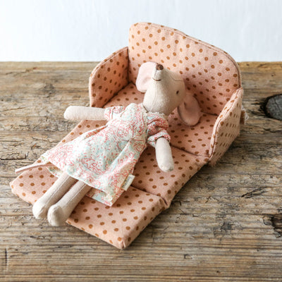 Maileg Mouse Sofa Bed - Dots