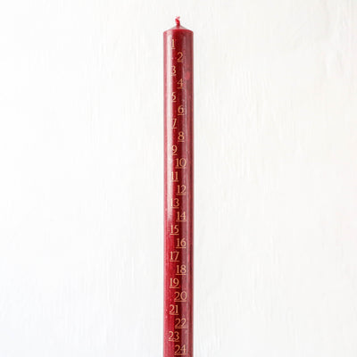 Red Advent Candle