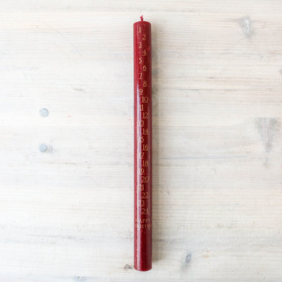 Red Advent Candle