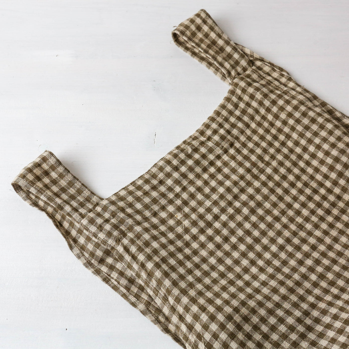 Washed Linen Japanese Style Crossback Apron