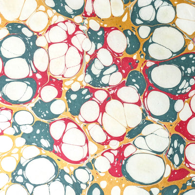 Hand Marbled Wrap - Festive Bubbles
