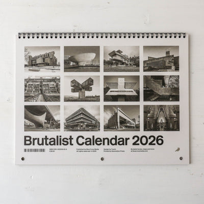 2026 Brutalist Calendar