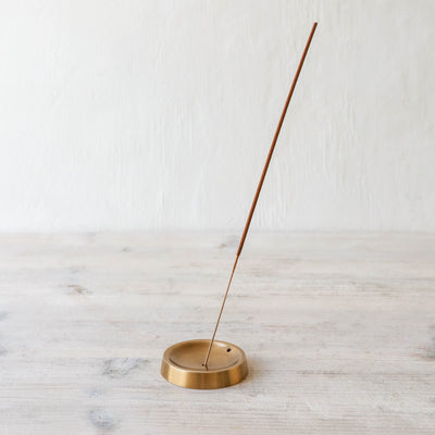 Brass Incense Stand - Round