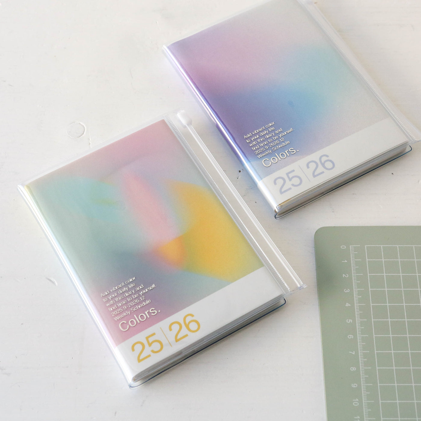 A6 Gradient Colors. Wallet Diary - 2026