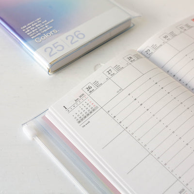 A6 Gradient Colors. Wallet Diary - 2026