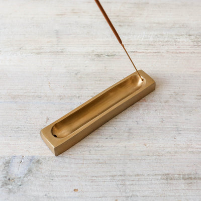 Brass Incense Stand - Rectangle