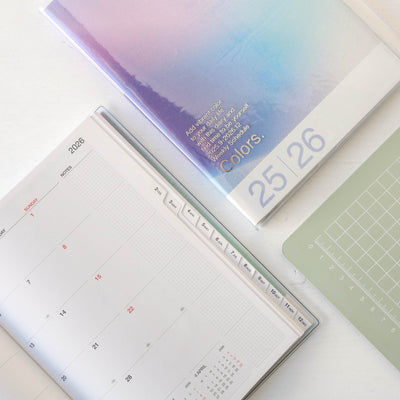 A5 Gradient Colors. Wallet Diary - 2026