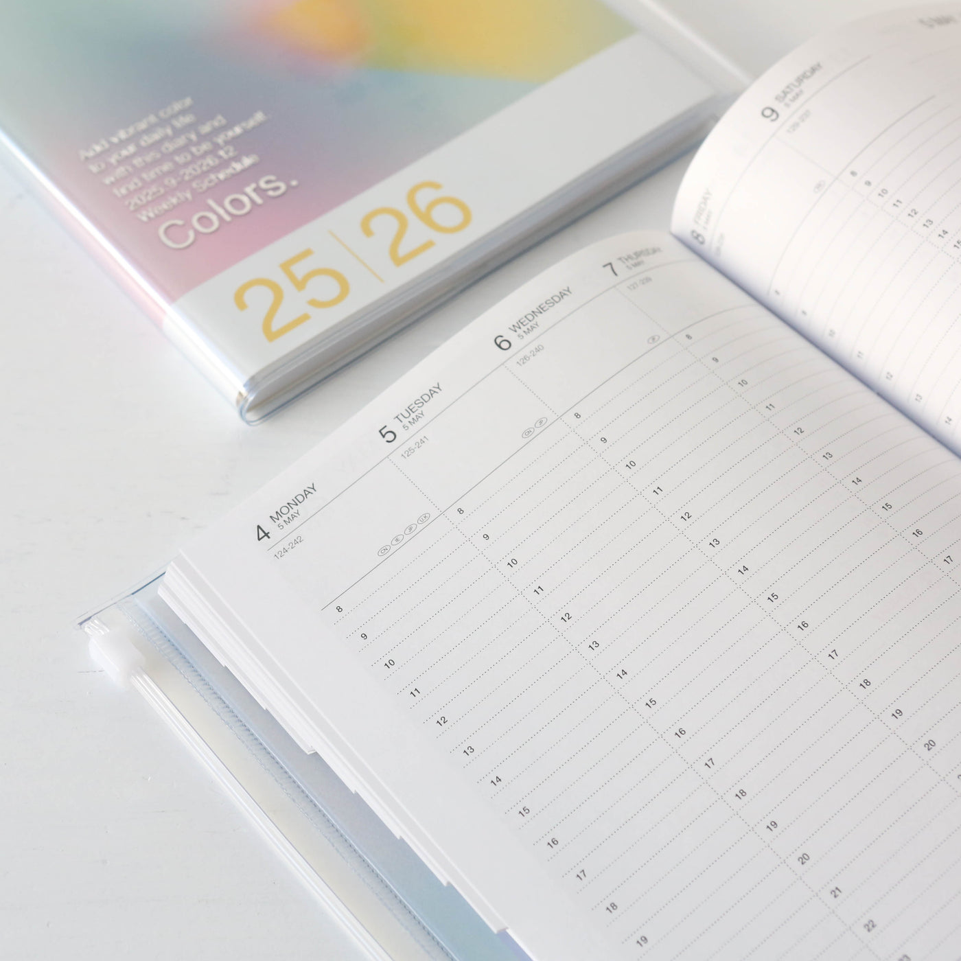 A5 Gradient Colors. Wallet Diary - 2026